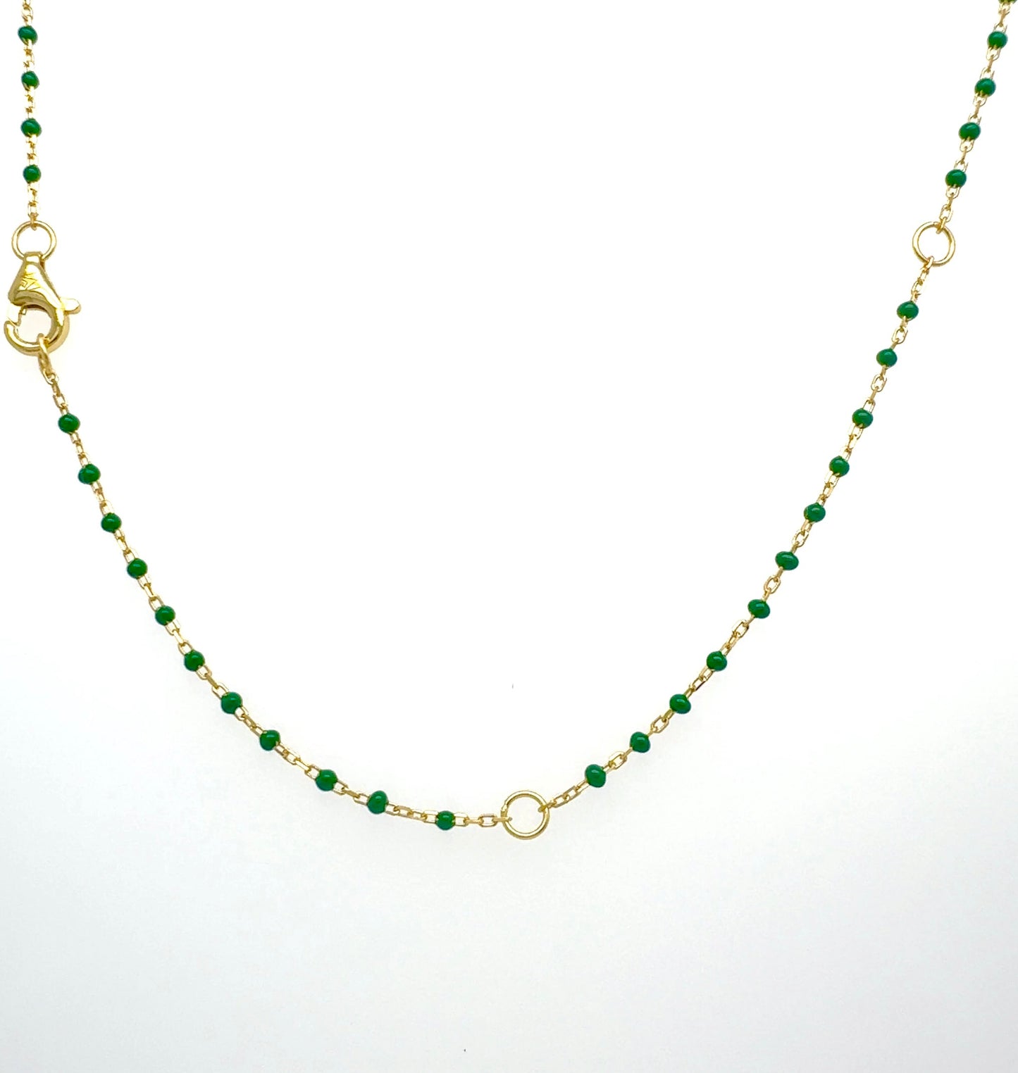 Evil Eye Necklace .925 silver 14k Gold Plated