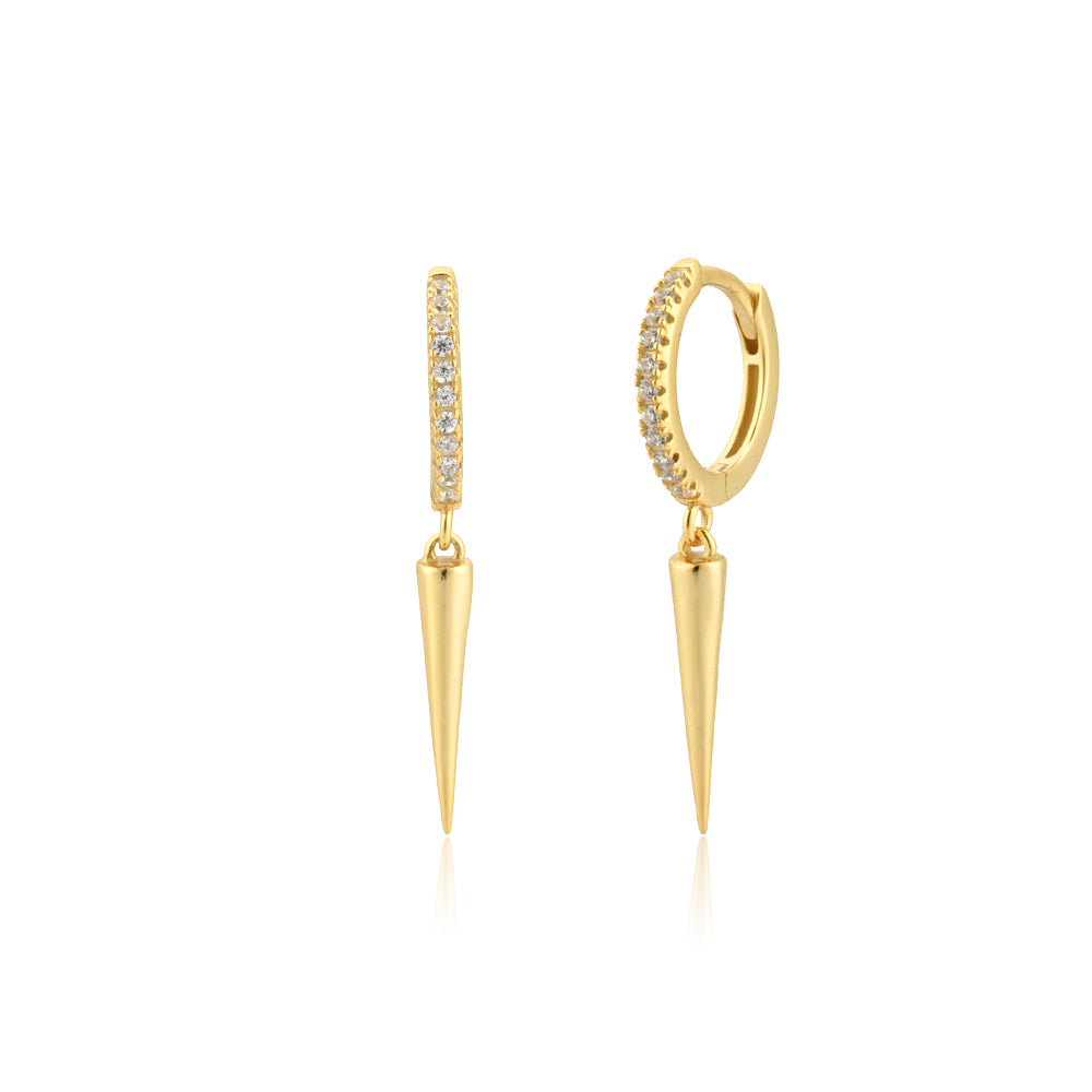 SPIKE HANGING HUGGIE GOLD