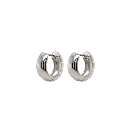 BULKY SILVER HOOPS