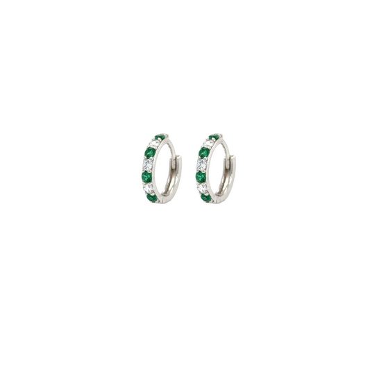 G & C SMALL SILVER HOOPS