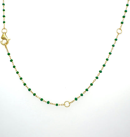 Evil Eye Necklace .925 silver 14k Gold Plated