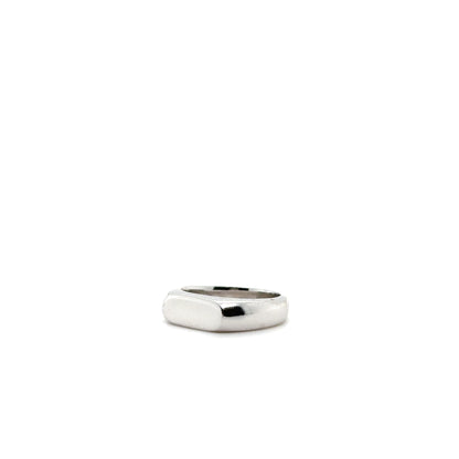 Flat Rectangle Gold Ring