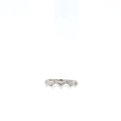 ZIGZAG SILVER RING