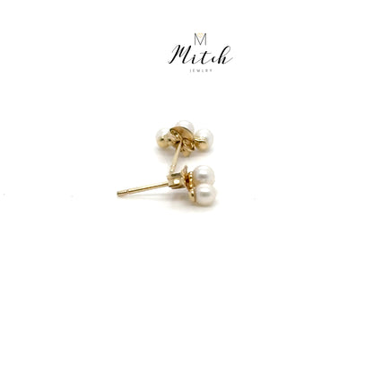 Three Pearl 14k Gold