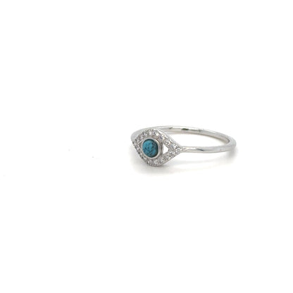 EVIL EYE TURQUOISE GOLD RING