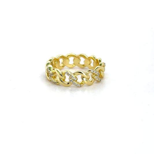 CUBAN ZZ GOLD RING