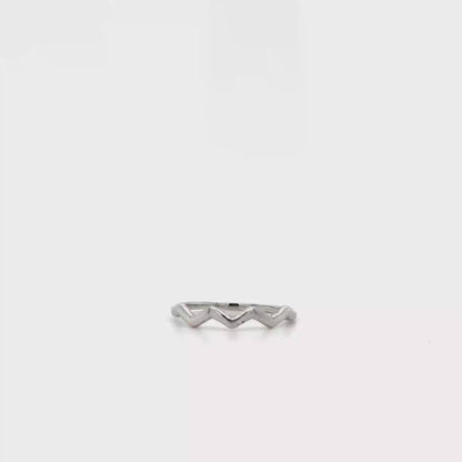 ZIGZAG SILVER RING