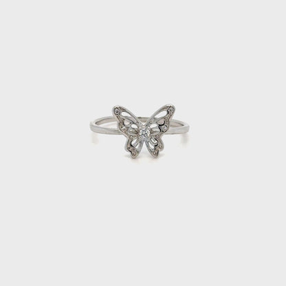 Butterfly Silver Ring